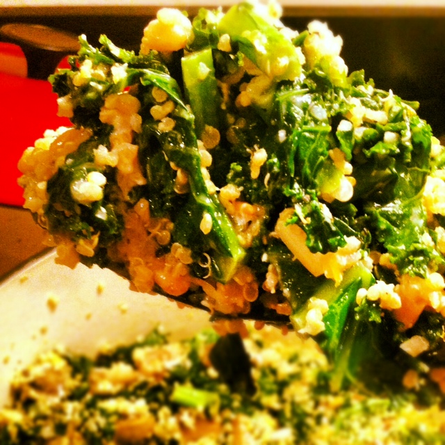 kale and quinoa pilaf