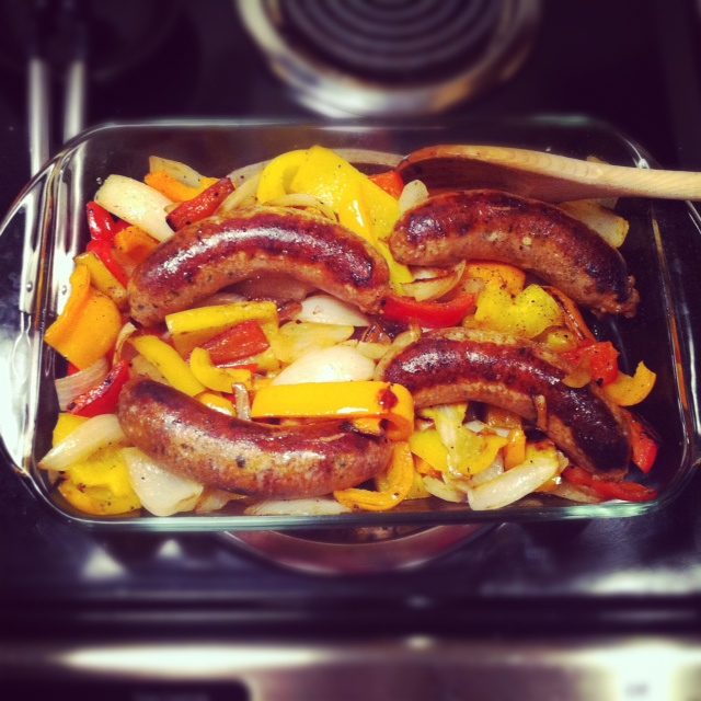 sausage with peppers