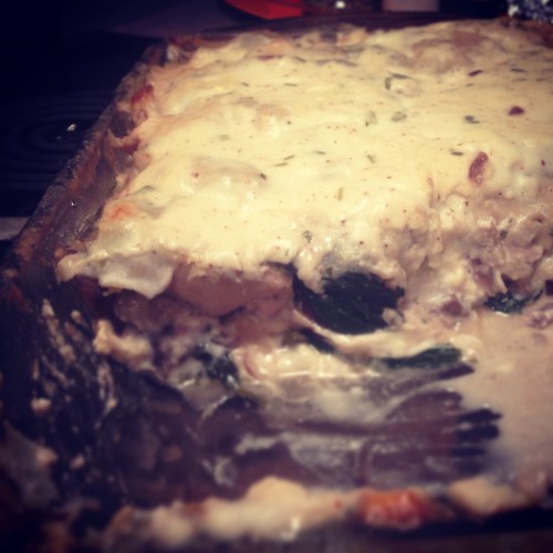 chicken rosemary lasagna with béchamel sauce | things i made today