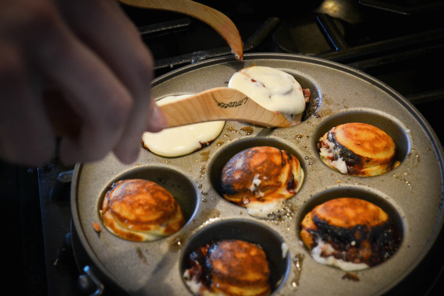 Cherry-Stuffed Ebelskivers {Mini-Danish Style Pancakes} | Things I Made Today