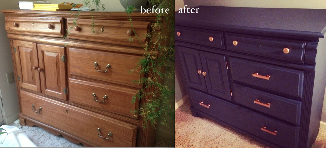 Our Old Dresser Gets A New Life, How To Spray Paint Dresser Hardware
