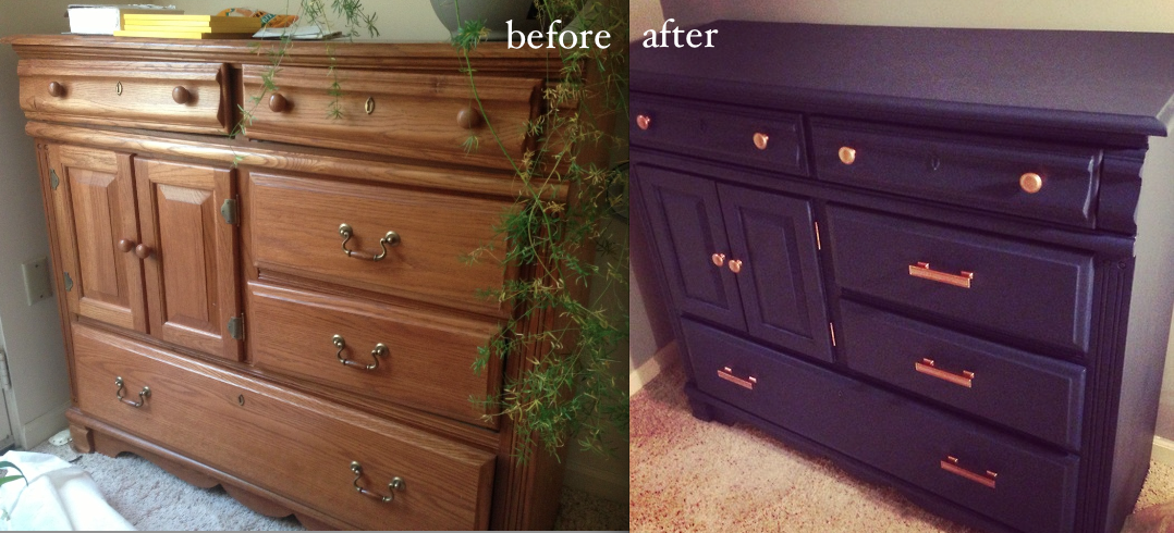 Furniture Makeover, Spray Painting My Dressers