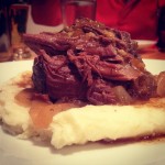 slow cooked venison roast with classic mashed potatoes