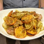 roasted chicken thighs with clementines