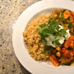 moroccan sweet potato, chickpea, and quinoa stew