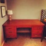 refinished office desk