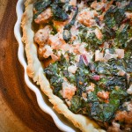 swiss chard and sausage tart