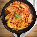 Braised Fennel Wedges with Saffron and Tomatoes