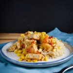 Corn, Kohlrabi, and Tofu Curry