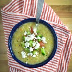 Mexican-Style Gazpacho with Queso Fresco
