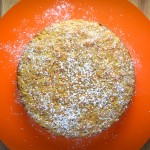 carrot almond cake with ricotta cream