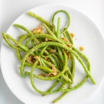 Garlic Green Beans with Anchovies, Parmesan, and Walnuts