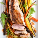 Roasted Pork Tenderloin with Carrot Romesco