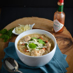 White Chicken Chili with Pinto Beans and Poblanos