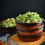 Shredded Brussels Sprouts with Shallots and Caraway Seeds