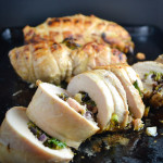 Brussels Sprout, Red Onion, and Feta Stuffed Chicken