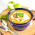 Butternut Squash Soup with Apple Cider Cream