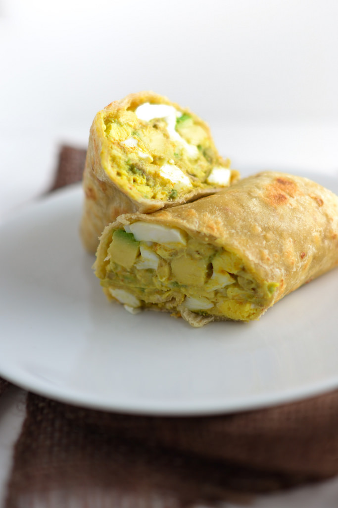 How To Make Egg Wraps : I made two big batches of the insides and just heated the tortillas at the last minute stuffed.