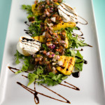 Grilled Polenta Salad with Burrata