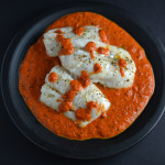 cod with roasted red pepper sauce