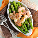 Shrimp and Asparagus in a Sherry Vinaigrette