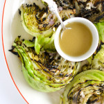 Grilled Cabbage with Anchovy Sauce