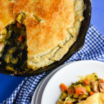Skillet Chicken Pot Pie with Winter Squash and Kale