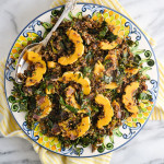 Delicata Squash, Kale, and Wild Rice Pilaf