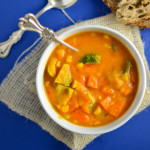 Harissa Spiced Corn and Sweet Potato Soup