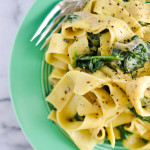 Acorn Squash and Blue Cheese Pasta with Spinach