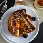 Mascarpone, Peach, and Chamomile Stuffed French Toast