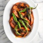 Braised Kuri Squash with Shishito Peppers