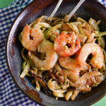 Shrimp and Fennel Pasta with Asparagus Pesto