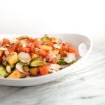 Melon and Cucumber Salad with Toasted Almonds + Sonoma Trip Recap