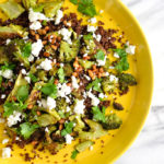 Brown Butter Broccoli Over Quinoa and Feta