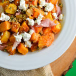 Brown Buttered Squash with Prosciutto and Goat Cheese