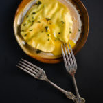 Handmade Ravioli With Spinach and Egg Yolk