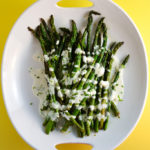 Charred Asparagus With Horseradish Cream Sauce