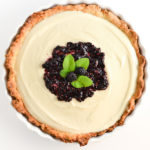 lemon curd icebox tart with mint and berries