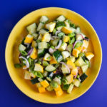 Summer Squash, Cucumbers, and Snap Peas with Miso Dressing