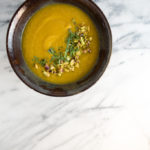 Golden Beet Soup with Pistachios and Tarragon